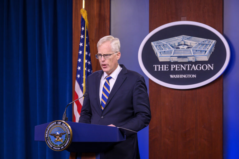 Acting Defense Secretary briefs press